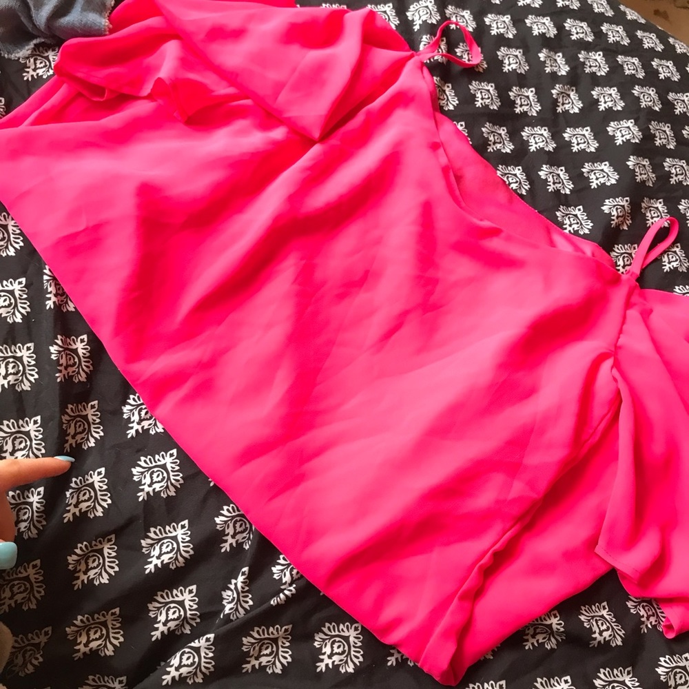 Hot pink dress